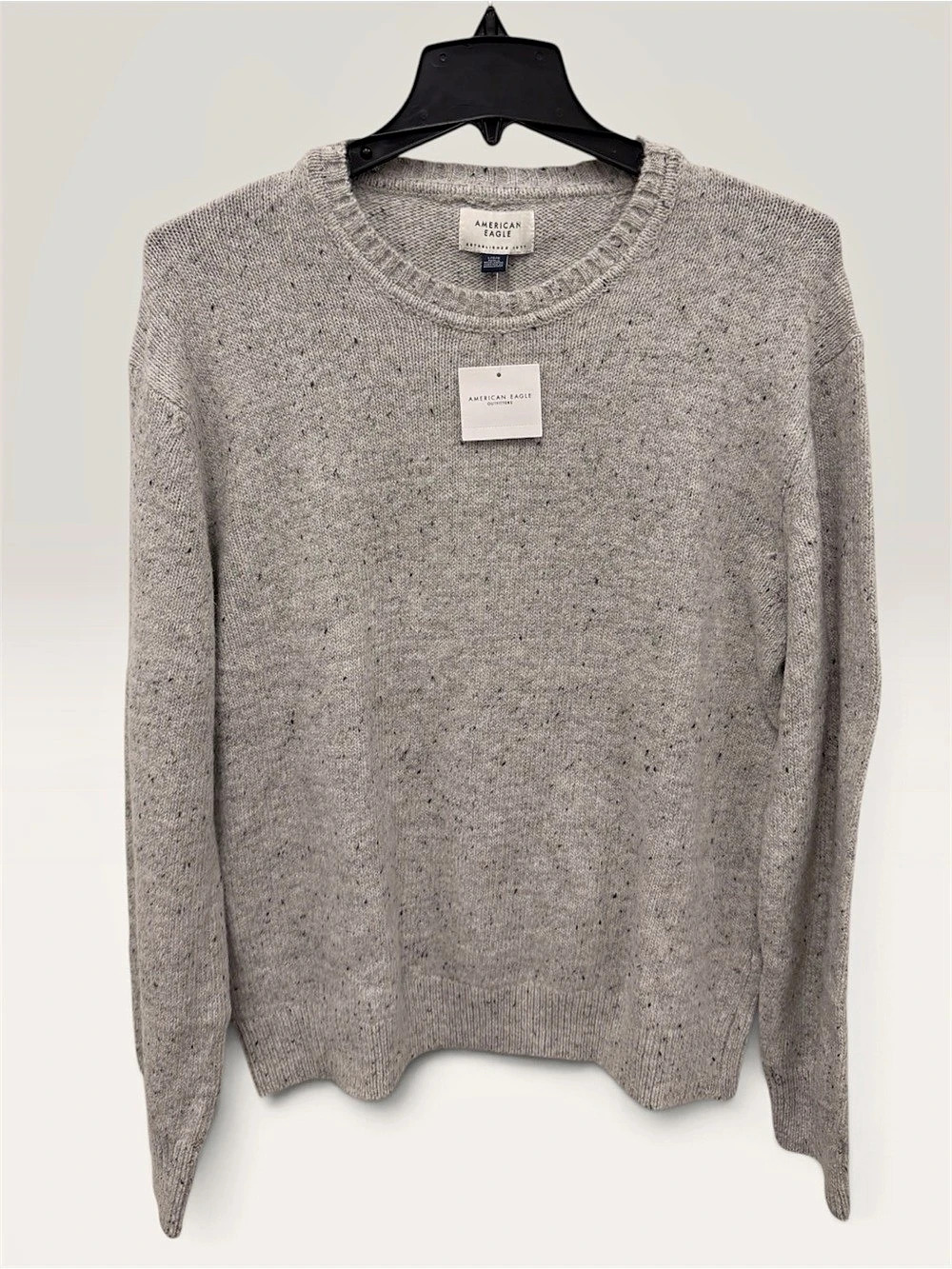 American Eagle Gray Wool Blend Crewneck Sweater NWT